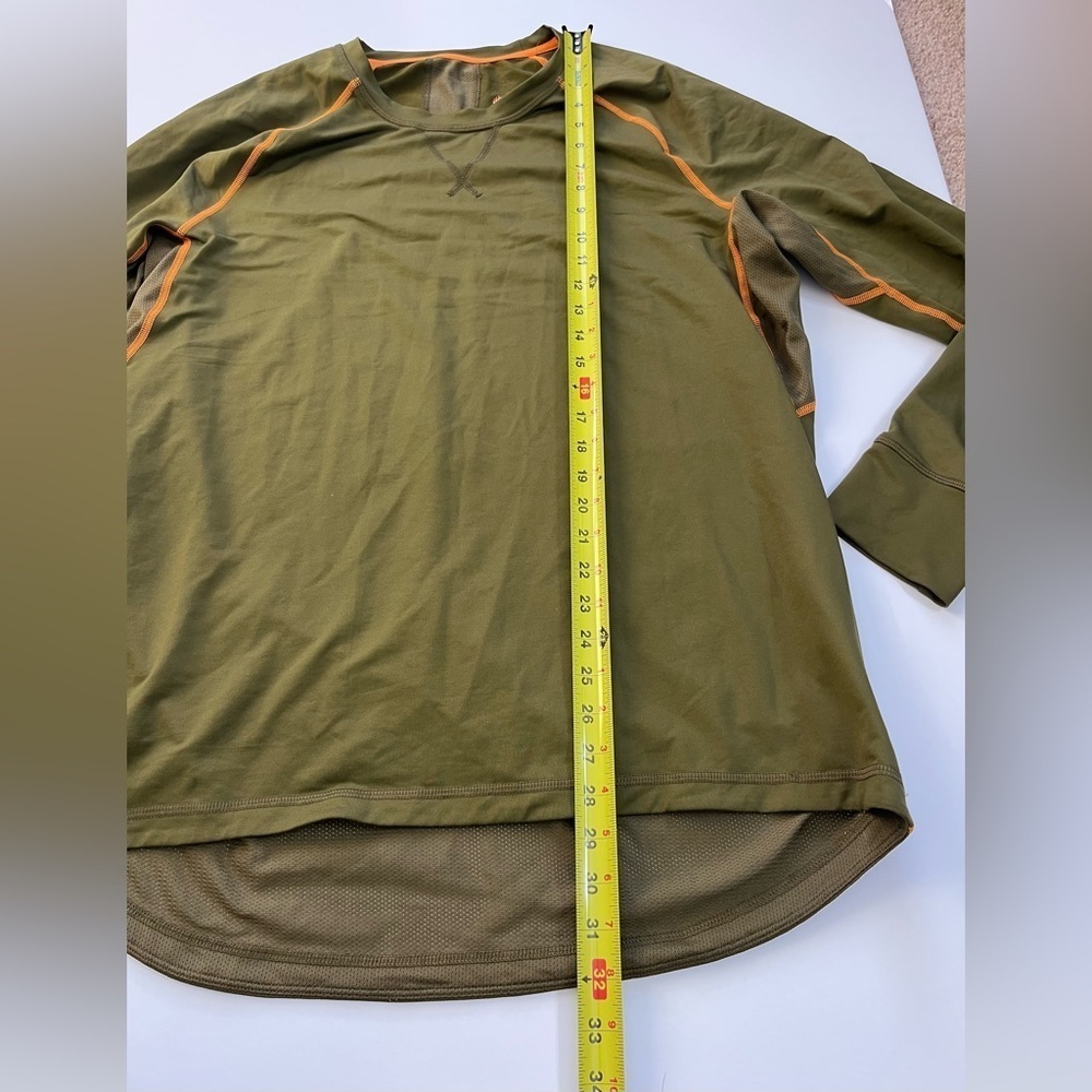 Alaskan Hardgear Athletic Long Sleeve Top Size XL Green with Orange Trim - Picture 6 of 7